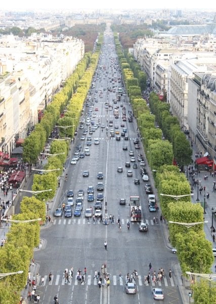 view of the champs elysees