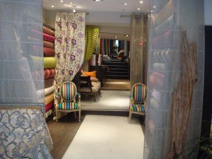 Exclusive furnishing fabrics on rue d'Orsel in Paris