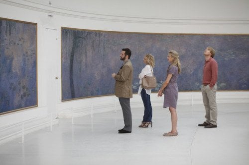Midnight in Paris Monet Orangerie Admiring Monet at l'Orangerie