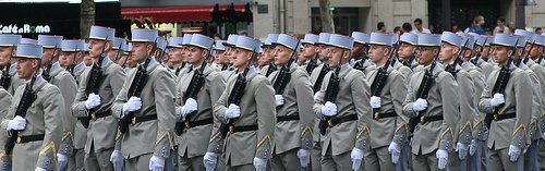 French Soldiers in Bastille Day Parade Paris