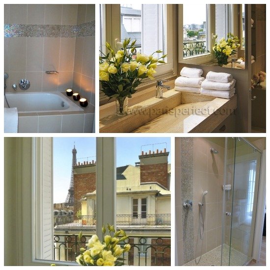 Paris Perfect Margaux Vacation Rental Master Bathroom