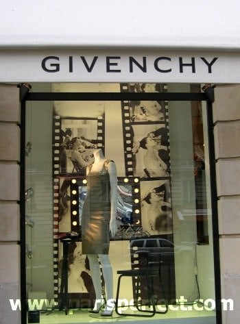 Shopping in Paris Givenchy Triangle d'Or Shopping in Paris Haute Couture