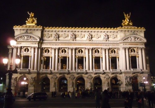 Visiting the Paris Opera Garnier at Night
