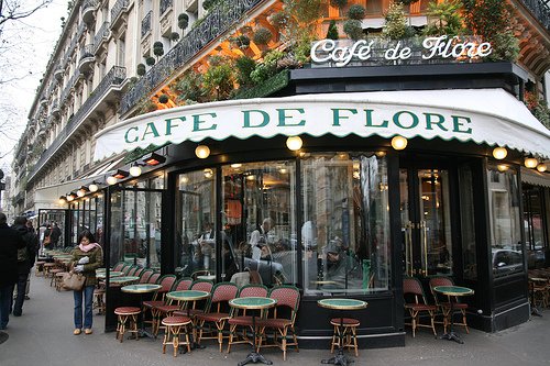 Cafe de Flore Saint Germain des Pres Paris