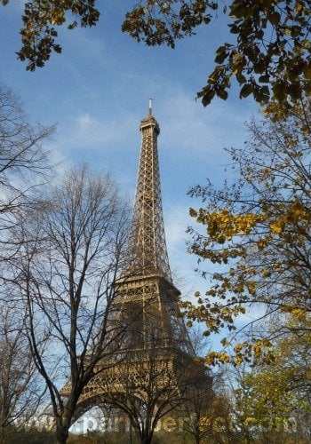 Autumn in Paris at the Eiffel Tower
