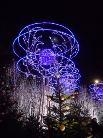 Christmas Market Champs Elysees Lights Rond Point