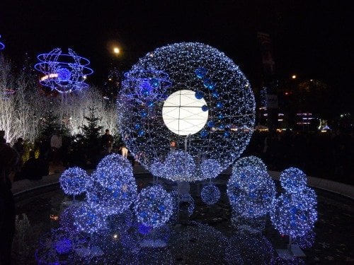 Christmas Lights on the Champs Elysees