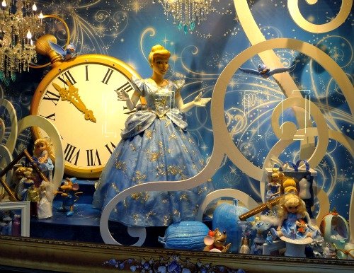 Cinderella at the Galeries Lafayette Christmas Windows