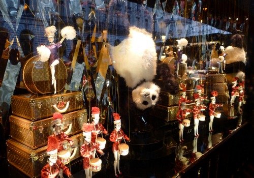 Louis Vuitton Panda Christmas Window Paris