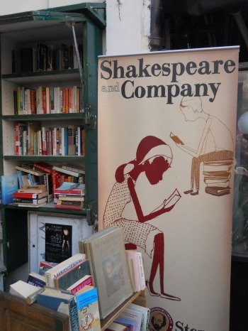 Shakespeare and Company Books Outside