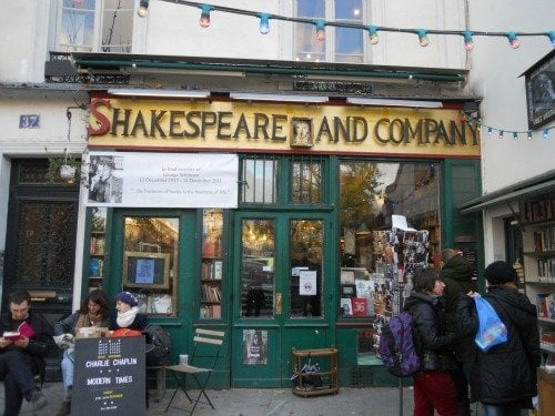 Shakespeare and Company Bookstore Entrance