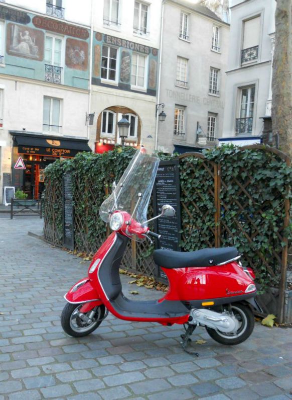 Vespa Scooter in Paris
