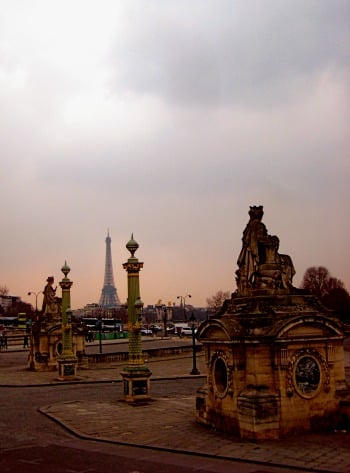Pastel Pink Sunset Paris