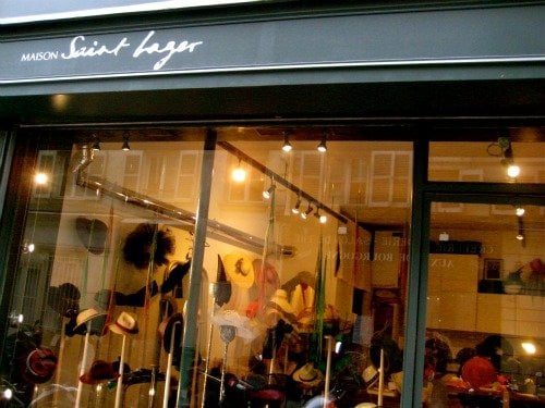 Maison Saint Lager Couture Hat Shop Paris