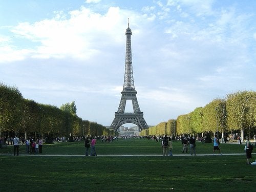 Eiffel Tower and Champ de Mars Gardens