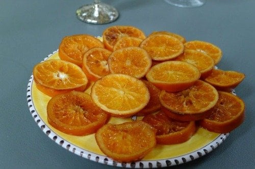 Recipe for candied orange slices