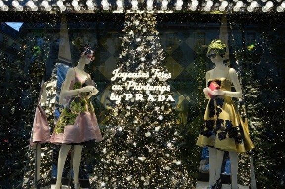 Happy Holidays From Printemps Christmas Windows 2013