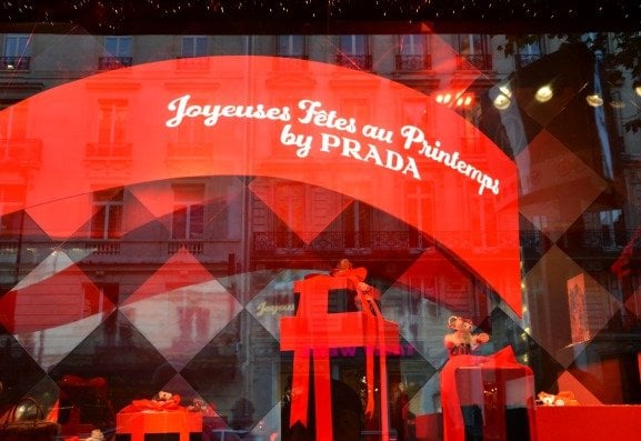 Printemps Christmas Windows Prada