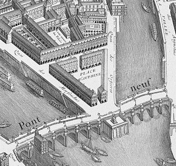 place dauphine 1700's map
