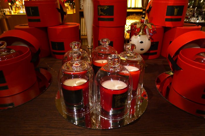 s red candles fortnums london