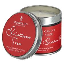 x stoneglow christmas tree candle
