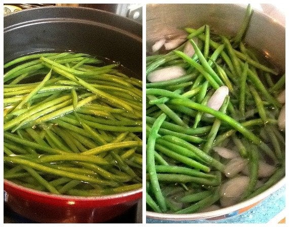 Cooking the Haricots Verts