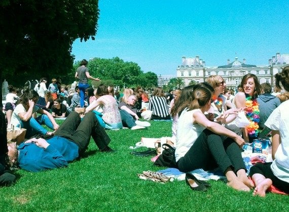 Picnic at the Luxembourg Gardens Paris