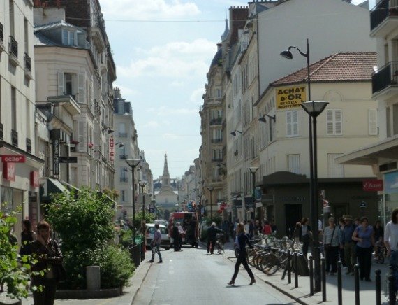 Rue de commerce or commerce street in paris france.jpg