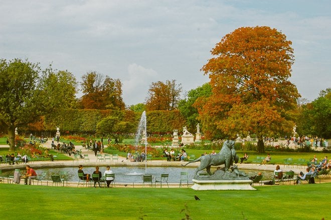 Tuileries Gardens Paris Autumn