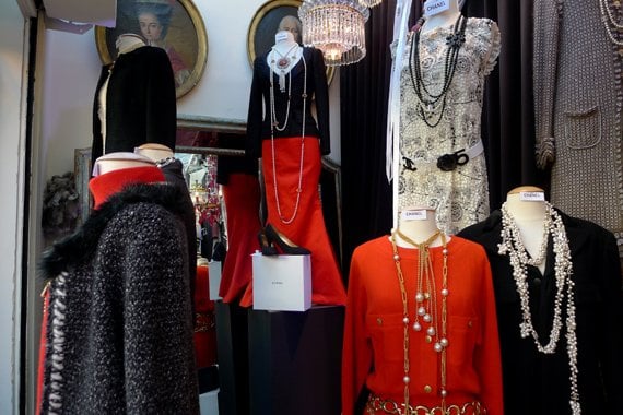 Vintage French Designer Clothing at the Puces