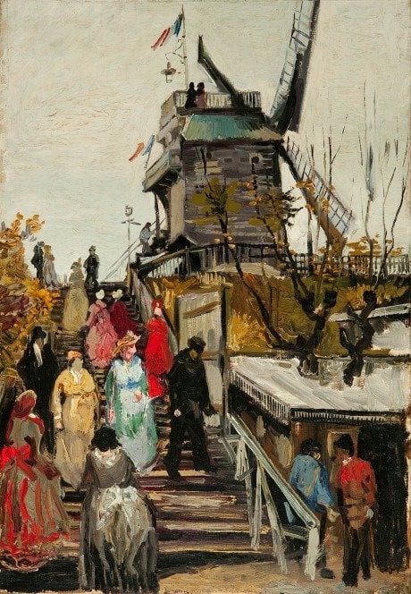 "Le Blute Fin Windmill", Vincent Van Gogh,1886