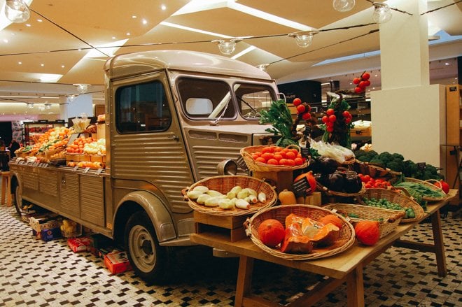 Produce Truck Grand Epicerie the Bon Marche Paris