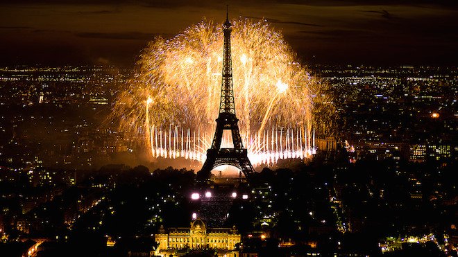 Bastille Day Fireworks, Paris