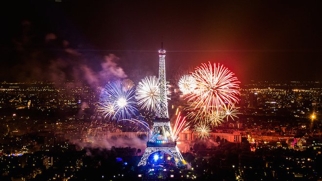 Bastille Day Fireworks, Paris