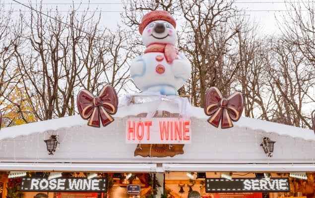 Paris Christmas Market Hot Wine