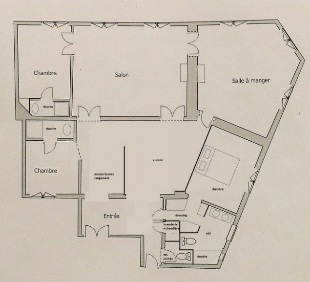 Paris Apartment For Sale Marais - Proposed Floor Plan