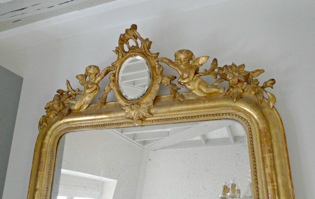Paris Apartment Remodel - Antique Mirror