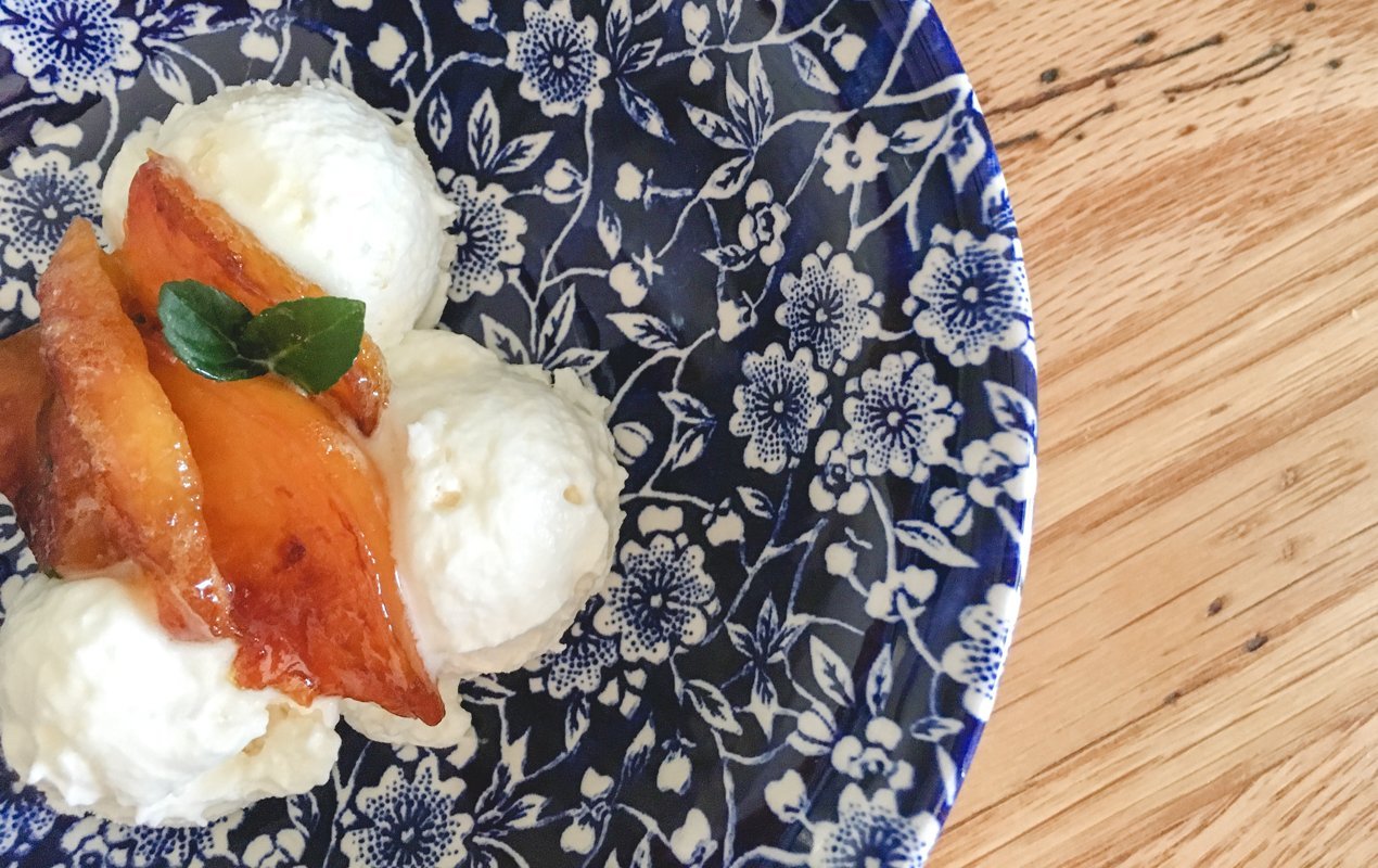 Honey-Caramelized Nectarine Vacherin Recipe