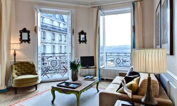 Minervois Paris Apartment Rental Living Room