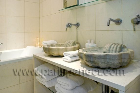 Italian Marble Sinks - St Emilion Apartment