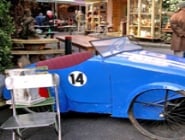 Blue Car at Les Puces Flea Markets Paris