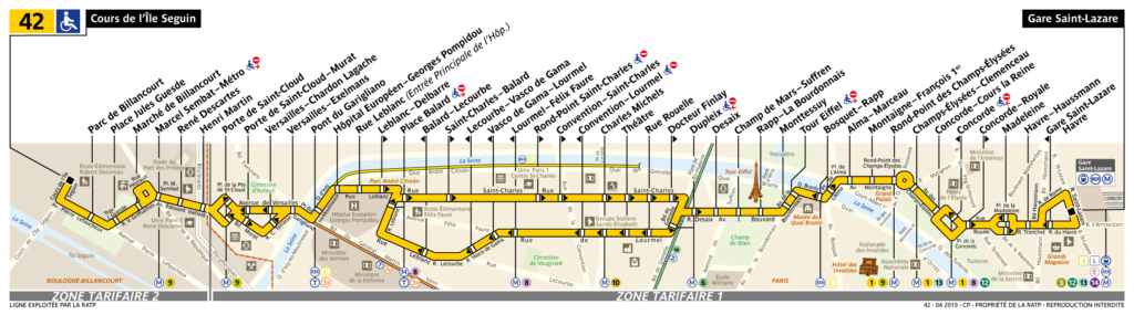 42 Bus Route Paris