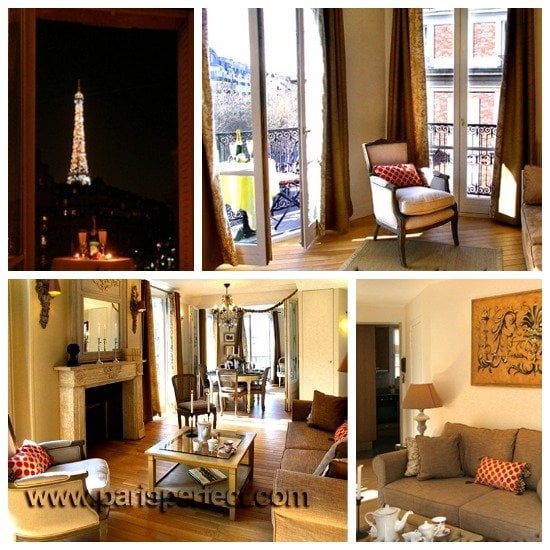 Paris Perfect Vacation Rental Alsace Living Room Collage Paris Perfect three bedroom vacation rental with Eiffel Tower View
