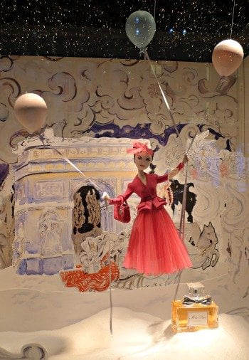 DIOR Christmas Art Window Display