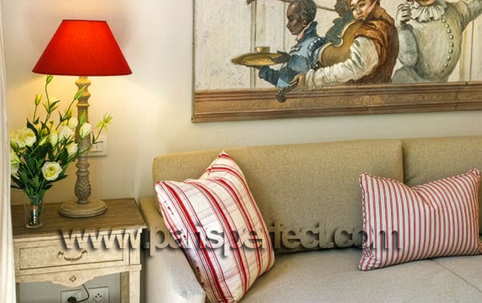 Decorative touches in the beautifully remodeled Calvados apartment in Paris