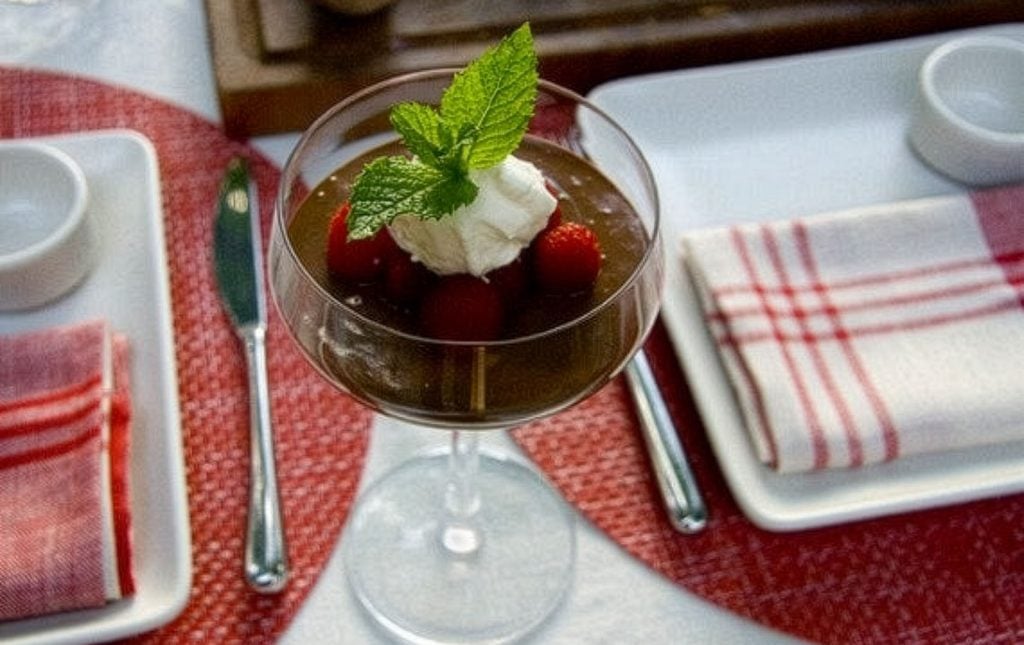 A lovely summer dessert - French Mousse au Chocolat
