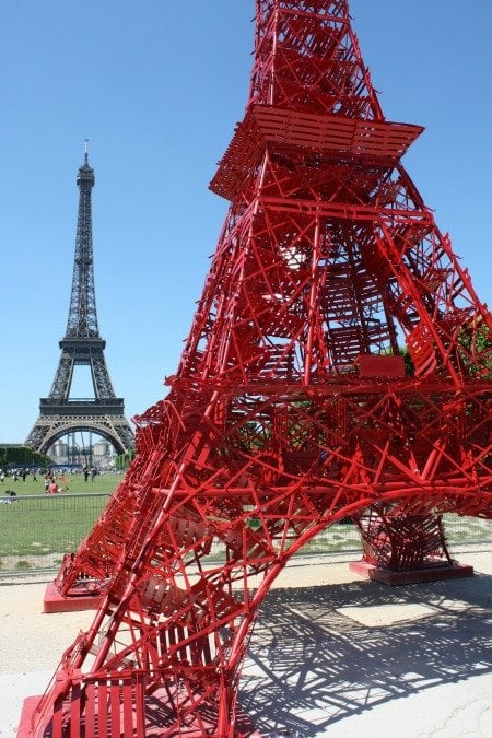 A Red Eiffel Tower? - Paris Perfect