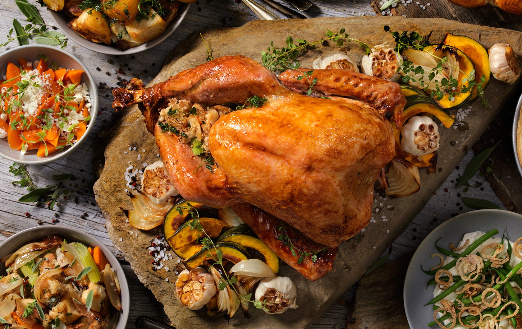 French Style Roasted Turkey With Chestnuts