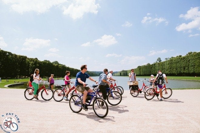 A bike tour is teh best way to explore the beautiful gardens of Versailles