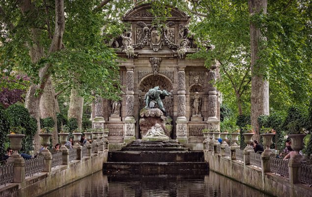 The Medici Fountain at the Luxembourg Gardens. Image by David Nicholls.